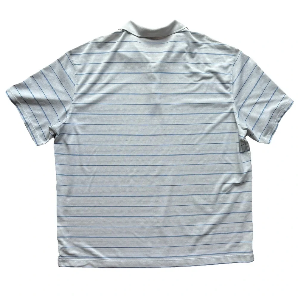 Nike Golf Polo Shirt Mens Size XXL Dri-Fit Performance Tour Polyester White‎